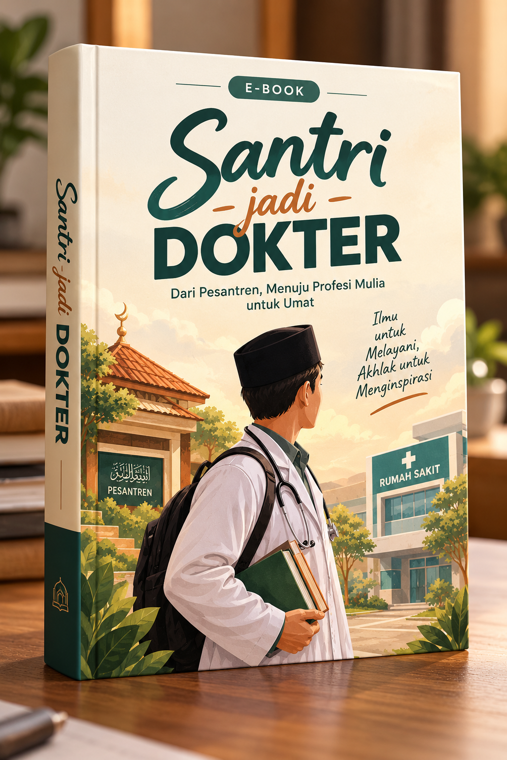 Sampul e-book Santri Jadi Dokter: Dari Pesantren, Menuju Profesi Mulia untuk Umat